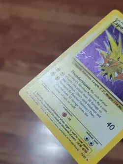Zapdos 15/62 - Fossil Set - Rare Holo - Vintage WOTC Pokemon Card - MP! - Image 2
