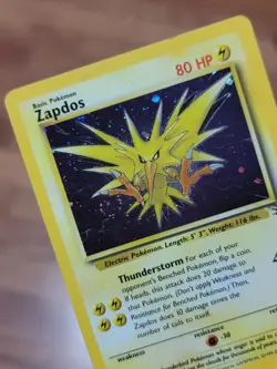 Zapdos 15/62 - Fossil Set - Rare Holo - Vintage WOTC Pokemon Card - MP! - Image 4