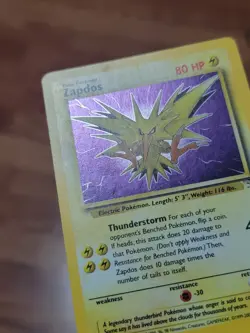 Zapdos 15/62 - Fossil Set - Rare Holo - Vintage WOTC Pokemon Card - MP! - Image 5