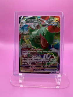 Rayquaza VMAX 101/159 SWSH: Crown Zenith Holo Rainbow POKEMON Card Ultra Rare - Image 1