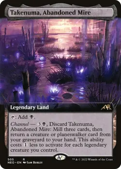 Takenuma, Abandoned Mire *Extended Art* (Near Mint) | NEO | MTG - Image 1