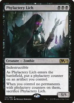 MTG FOIL Phylactery Lich Magic The Gathering - Image 1