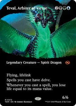 MTG Teval, Arbiter of Virtue (Borderless) - 373 / English / Near Mint - Image 1