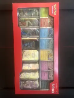 Pokemon TCG Prismatic Evolutions Costco 8 Mini-Tin Bundle w/ Promo Cards NEW - Image 1