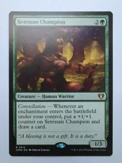 MTG Setessan Champion (CMM) Commander Masters Regular Rare 912 - Image 1