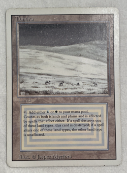 1x Tundra Revised Edition MTG Magic the Gathering HP (Damage) - Image 1