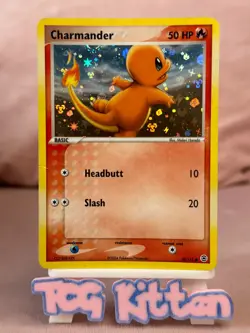 Charmander EX - 58/112 - Fire Red & Leaf Green- Reverse Holo - Pokemon TCGKITTEN - Image 1