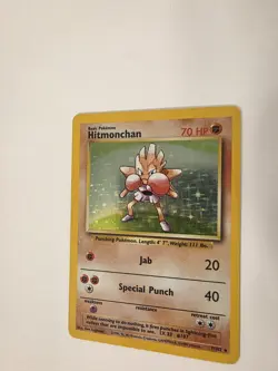 Hitmonchan Base Set Holo 7/102 Pokemon - Image 2
