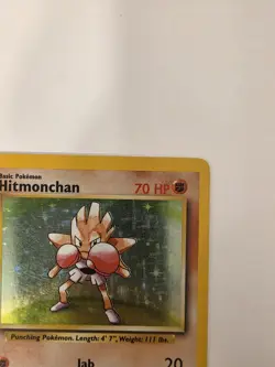 Hitmonchan Base Set Holo 7/102 Pokemon - Image 4