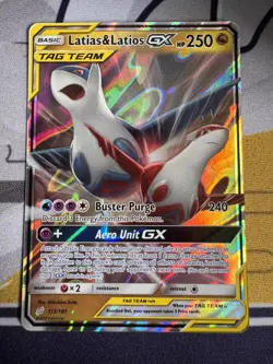Pokemon TCG - Latias & Latios GX - 113/181 - Sun & Moon Team Up - Tag Team MINT - Image 1