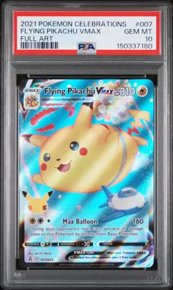 PSA 10 Flying Pikachu Vmax #007 Pokemon Celebrations 250001 - Image 1