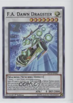 Super Rare - FA Dawn Dragster 1st Ed. YuGiOh Gold Sarcophagus Tin Mega Pack - Image 1
