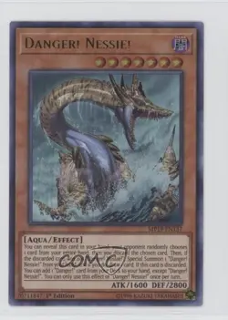 Danger! Nessie! Ultra Rare 1st Ed. YuGiOh Gold Sarcophagus Tin Mega Pack - Image 1