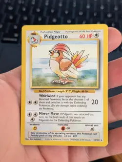 Pokemon TCG Pidgeotto Base Set 22/102 Regular Unlimited Rare LP - Image 3