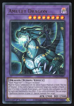 Amulet Dragon - DLCS-EN005 - Ultra Rare - 1st Edition Yugioh - Image 1