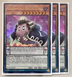 3x Performapal Barokuriboh 1st Edition Ultra Rare BLMR-EN030 Yu-Gi-Oh! - Image 1