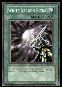 White Dragon Ritual SKE-025 Starter Deck: Kaiba Evolution Yu-Gi-Oh Unlimited MP - Image 1