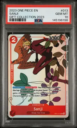 2023 One Piece TCG SANJI Gift Collection PSA 10 English - Image 3