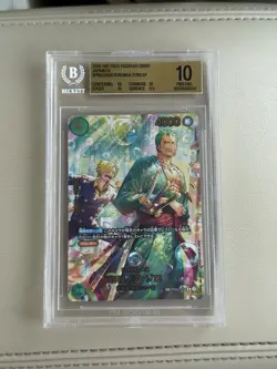 Bandai One Piece PRB02 Egghead Crisis Roronoa Zoro SP PRB02-006 JP Foil BGS 10 - Image 1
