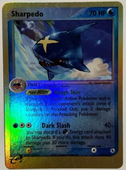 Pokemon TCG Sharpedo Card 22/109 Ruby & Sapphire Reverse Holo E Reader Card NM - Image 1