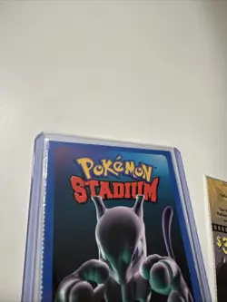 2000 Nintendo Power Pokemon Stadium Mewtwo Insert Card With Blockbuster Insert - Image 3