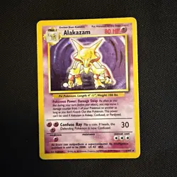 Alakazam 1/102 Base Set Unlimited Holo Rare 1999 English WOTC - Image 1