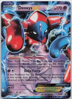 Deoxys EX (Team Plasma) BW82 P Black And White Promo Pokemon Holo LP C14-06 - Image 1