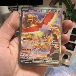 Pokemon TCG Ethan's Ho-Oh ex SIR Holo Sv10 Destined Rivals 230/182 HP230 EN - Image 1