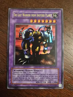 Last Warrior From Another Planet yugioh LON-077 Super Rare yu-gi-oh card lon077 - Image 1