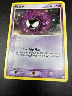 Pokemon 2004 Fire Red & Leaf Green Gastly 63/112 Reverse Holo NM SWIRL - Image 2