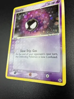Pokemon 2004 Fire Red & Leaf Green Gastly 63/112 Reverse Holo NM SWIRL - Image 3