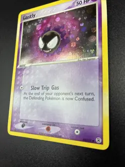 Pokemon 2004 Fire Red & Leaf Green Gastly 63/112 Reverse Holo NM SWIRL - Image 4