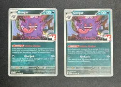 (2) Gengar 050/088 NM Non Holo Play Stamp Pokemon Play! Prize Pack Series 9 - Image 1