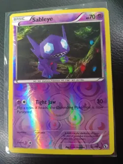 Sableye 61/113 Legendary Treasures Pokemon TCG Reverse Holo LP. TRIPPY CARD.💎 - Image 1