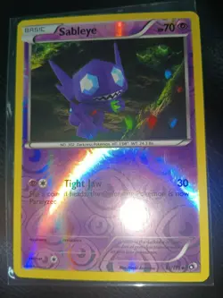 Sableye 61/113 Legendary Treasures Pokemon TCG Reverse Holo LP. TRIPPY CARD.💎 - Image 2