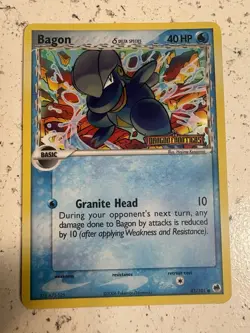 The Pokemon Company Bagon 43/101 Dragon Frontiers 2006 Eng Rev Holo Common 40HP - Image 1
