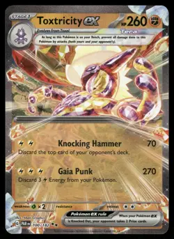Toxtricity ex 100/182 Double Rare Paradox Rift Pokemon Holo Near Mint - Image 1