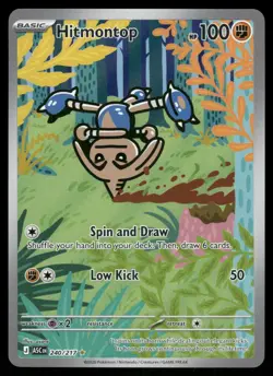 Hitmontop 240/217 Illustration Rare Ascended Heroes Pokemon Holo Near Mint - Image 1