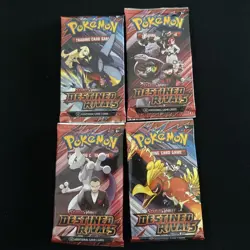 Pokemon Destined Rivals Booster Packs TCG X 4 FULL ART SET - NEW SEALED CARDS - Image 1