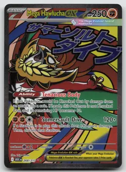Mega Hawlucha ex 268/217 Mega Attack Rare Ascended Heroes Pokemon Holo Near Mint - Image 1