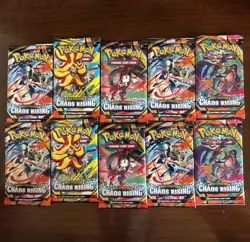 Pokemon Mega Evolution Chaos Rising Booster Packs (Lot of 10) Brand New Sealed - Image 1