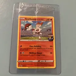 Scorbunny on the Ball 004/005 Pokemon Card - New and Sealed - Image 1