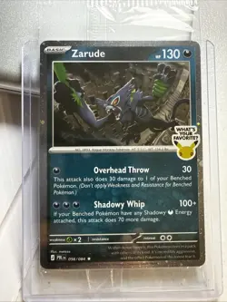 Zarude GameStop Promo Pitch Black Cosmos Holo Pokemon TCG - Image 1