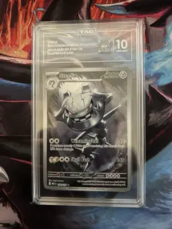 TAG 10 Gem Mint Steelix 150/132 ME01 Illustration Rare Holo - Image 1