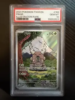 Pokemon TCG Pinsir 168/167 Sv06 Twilight Masquerade IR Holo EN PSA 10 2024 - Image 1