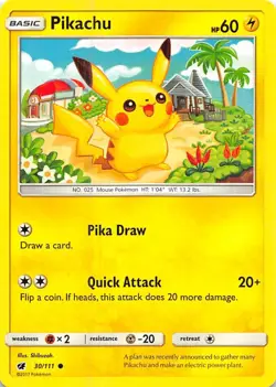 Pokemon - Pikachu - [SM04 - 30/111 Near Mint] - Image 1