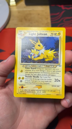 Light Jolteon 48/105 2002 Neo Destiny Vintage Pokemon TCG English Unlimited DM - Image 2
