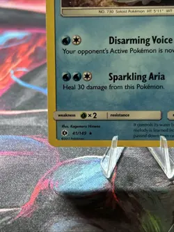 Primarina (Cracked Ice Holo) 41/149 Holo Deck Exclusives Pokemon Holo LP - Image 5