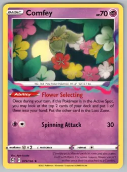 2022 Pokemon Sword & Shield Lost Origin Comfey - Image 1