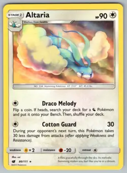2017 Pokemon Sun & Moon Crimson Invasion Altaria - Image 1